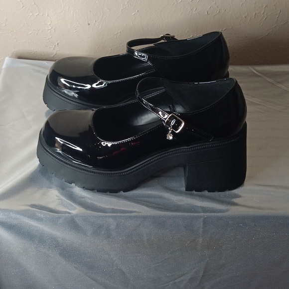 SODA women's black patent leather baby doll shoes NEW size 11💕 - Picture 2 of 4